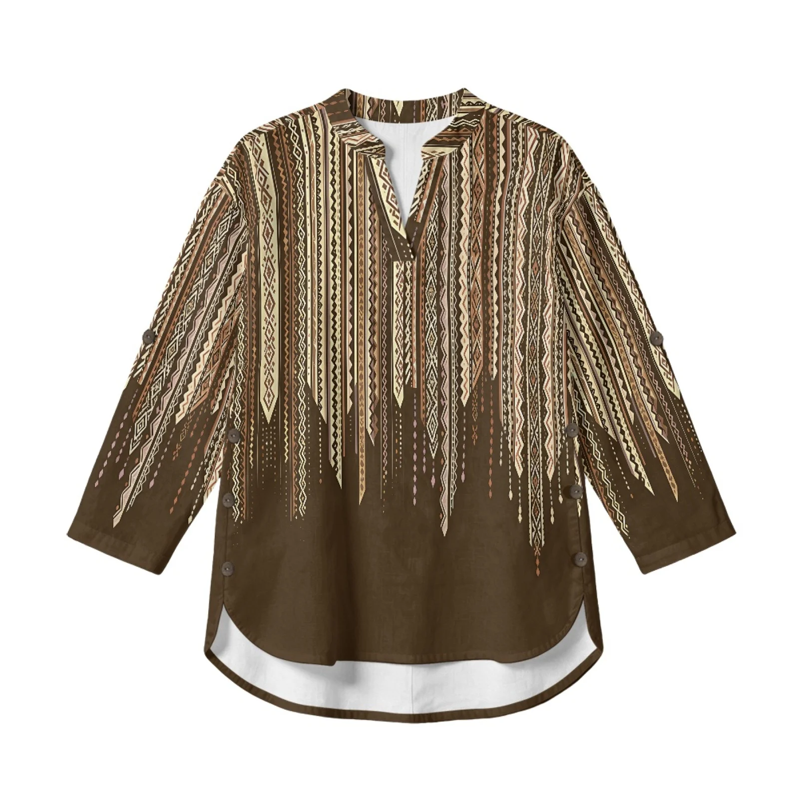 INSTANTARTS Women'S Linen V-Ne - Linen Shirt Breathable recension och pris