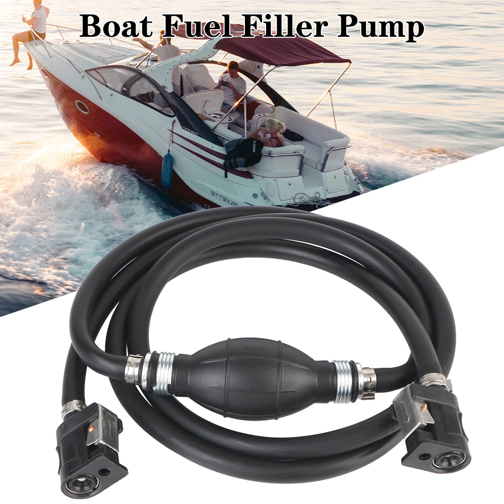 Oil Hose Pipe Connector Fuel Pump Pipe 8mm Diameter Fuel Desiel Line Hose for Car Outboard Boat Marine Engine 2m/3m Length