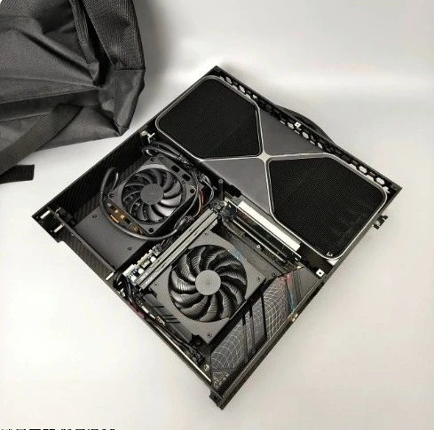 Factory direct wholesale price s35 chassis 4 liters portable mini tiled small host, supports dual fan graphics card