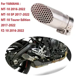 MT10 FZ10 Motorcycle Exhaust Modified GP Racing Muffler Steel Slip On Exhaust For YAMAHA YZF MT 10 FZ10 2015 2016 - 2021 2022