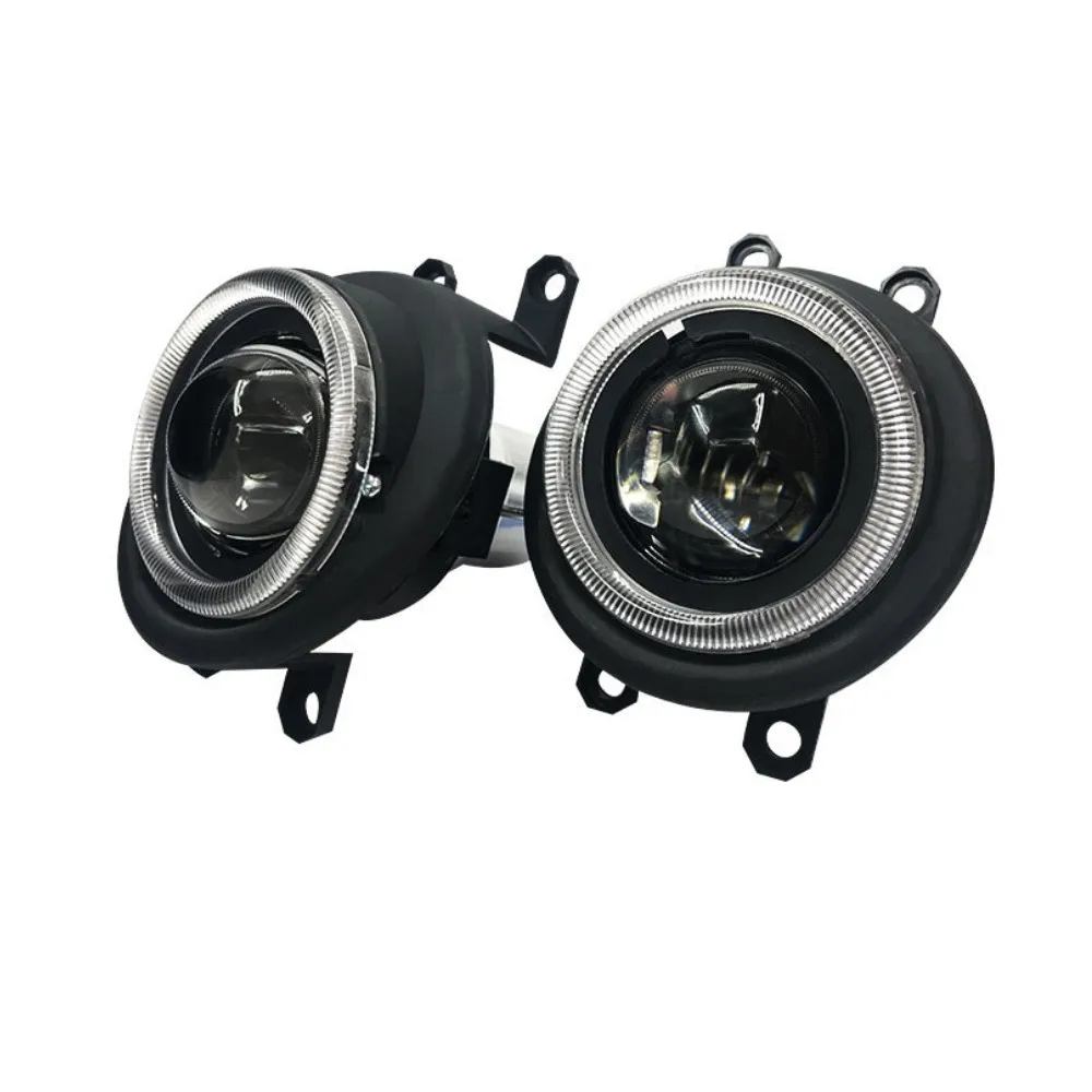 Car Bifocal Lens Fog Lamp + COB Angel Eye Rings DRL Case for Subaru Trezia Suzuki Kizashi Scion IQ XB TC Peugeot 107 Citroen C1