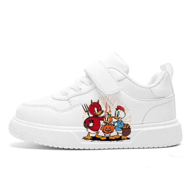 

Disney Mickey Mouse Children Sneaker Boys Casual Shoes Leather Flat Student Walking Shoes Non-slip Lightweight Sports Tennis