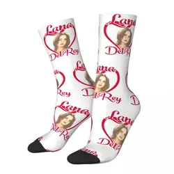 Harajuku Female Male Socks Lana Del Ray Merch Comfortable Love Lana Skateboard Socks All Season