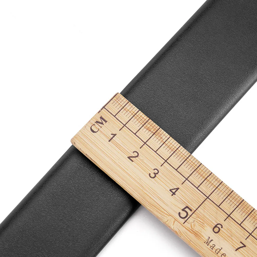 Herren-Automatikgürtel, Ersatzriemen, Echtledergürtel, 3,5 cm Breite, für 3,4 cm–3,5 cm automatische Schnalle, verstellbarer Ratschengürtel – Detail 5