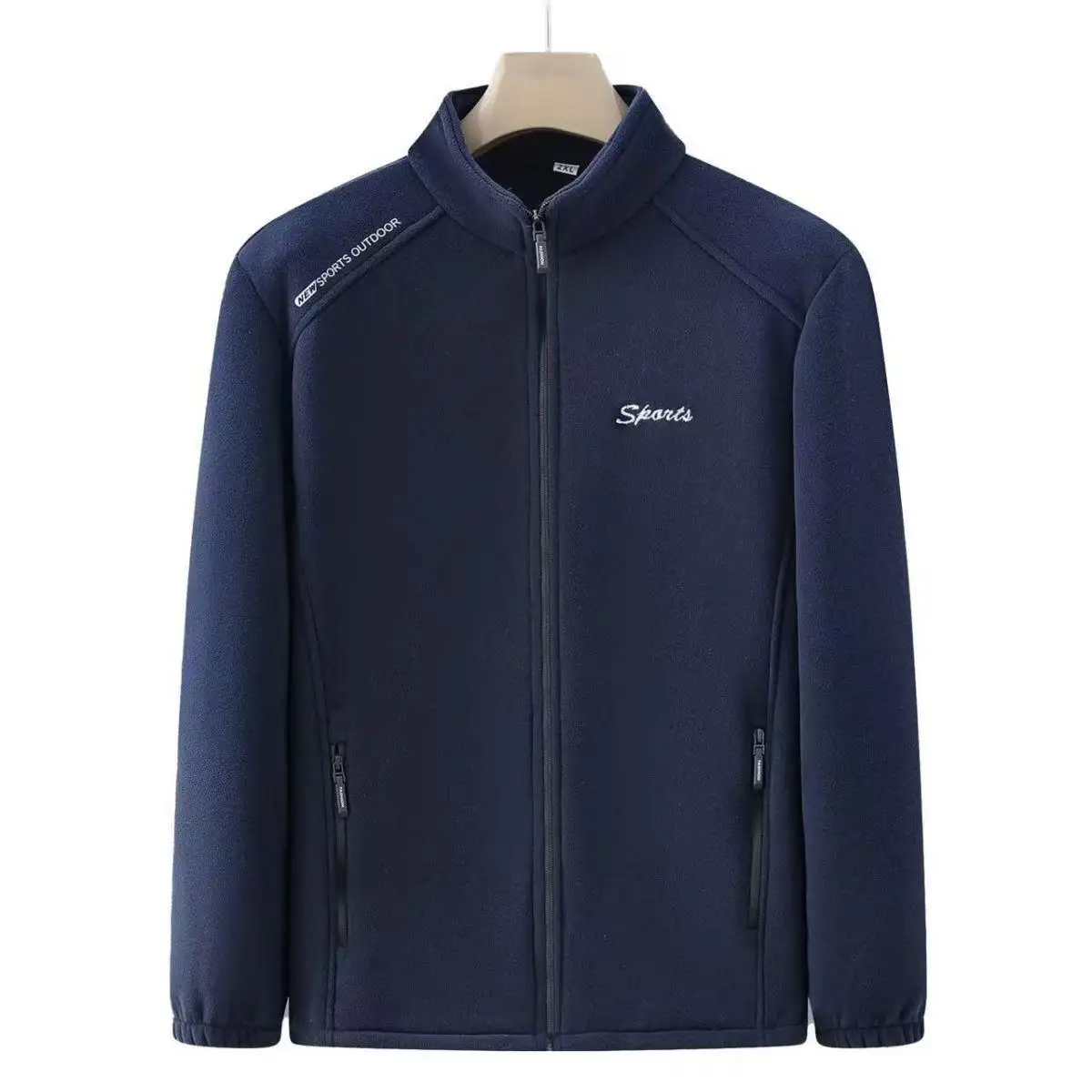 سترة رجالية من الصوف بياقة عالية للدفء في الشتاء، ملابس خارجية سميكة من القطن للارتداء اليومي، ماركة بروميس للرجال، جديد خريف...