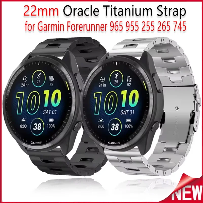 �y�Z�[�����z22mm Oracle�`�^���X�g���b�v Garmin Forerunner 970 570 965 955 265�AVivoactive 4/Venu 3/2�Ή� �����p�E�H�b�`�o���h