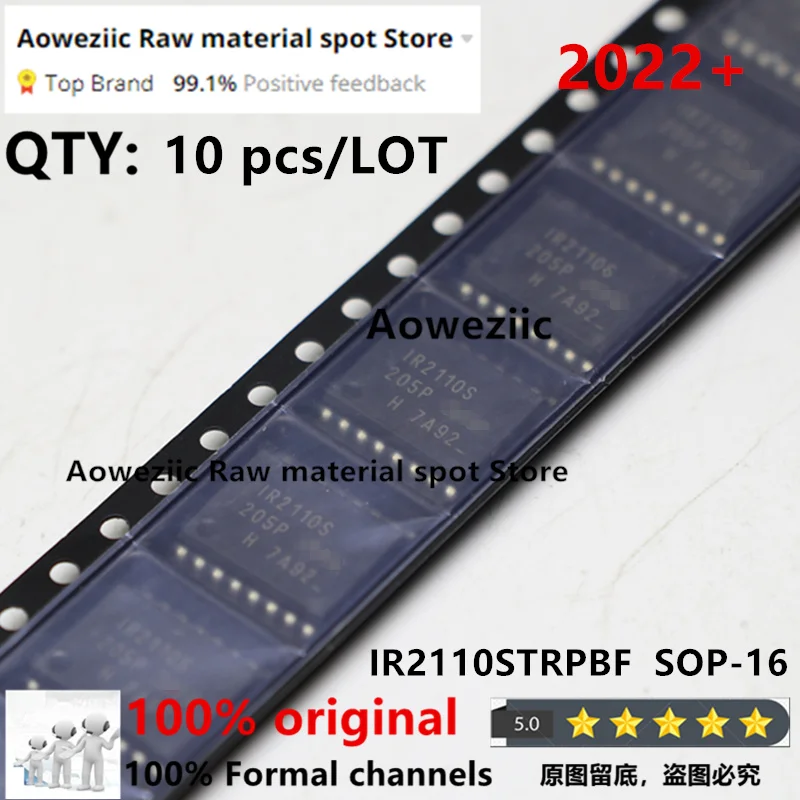 Aoweziic  2022+ 100% New Imported Original  IR2110S  IR2110STRPBF  SOP-16 Low Voltage Side Driver IC