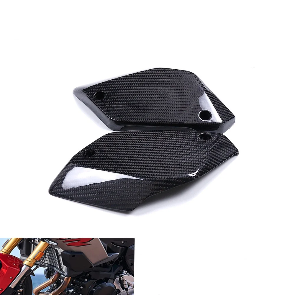 High Quality Dry Carbon Fiber Radiator Side Panel Fairing For BMW F900XR Motorcycle Modification Parts