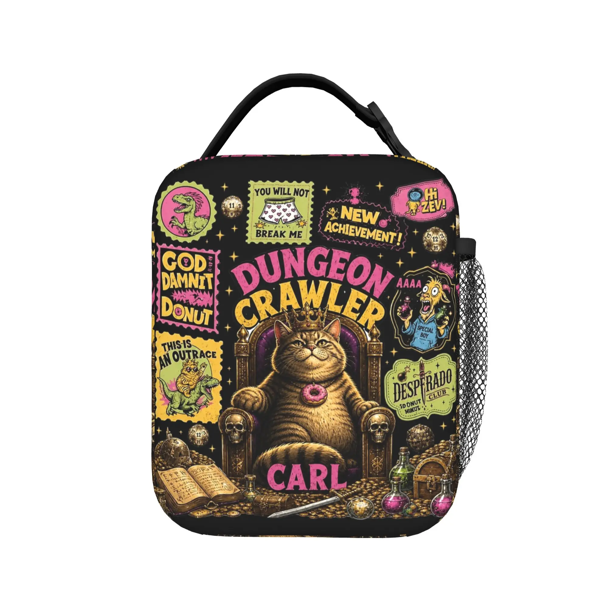 Dungeon Adventure Sherpa Dungeon Crawler Carl Thermal Insulated Lunch Bags for Food Container Bags Thermal Cooler Lunch Boxes
