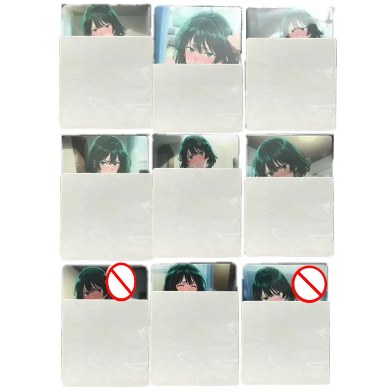 9 Piezas/Juego de Tarjetas de Colección de Personajes Clásicos de Anime, One Punch Superman Fubuki, Tarjetas Sexys de Doble Cara Hechas a Mano, Juego de Manga, Regalo, Juguete