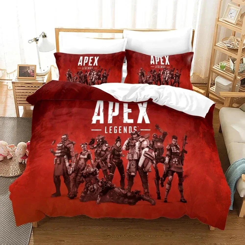 

3D Print APEX Legends Bedding Set Duvet Cover Bed Set Quilt Cover Pillowcase Comforter king Queen Size Boys Adult Bedding Set