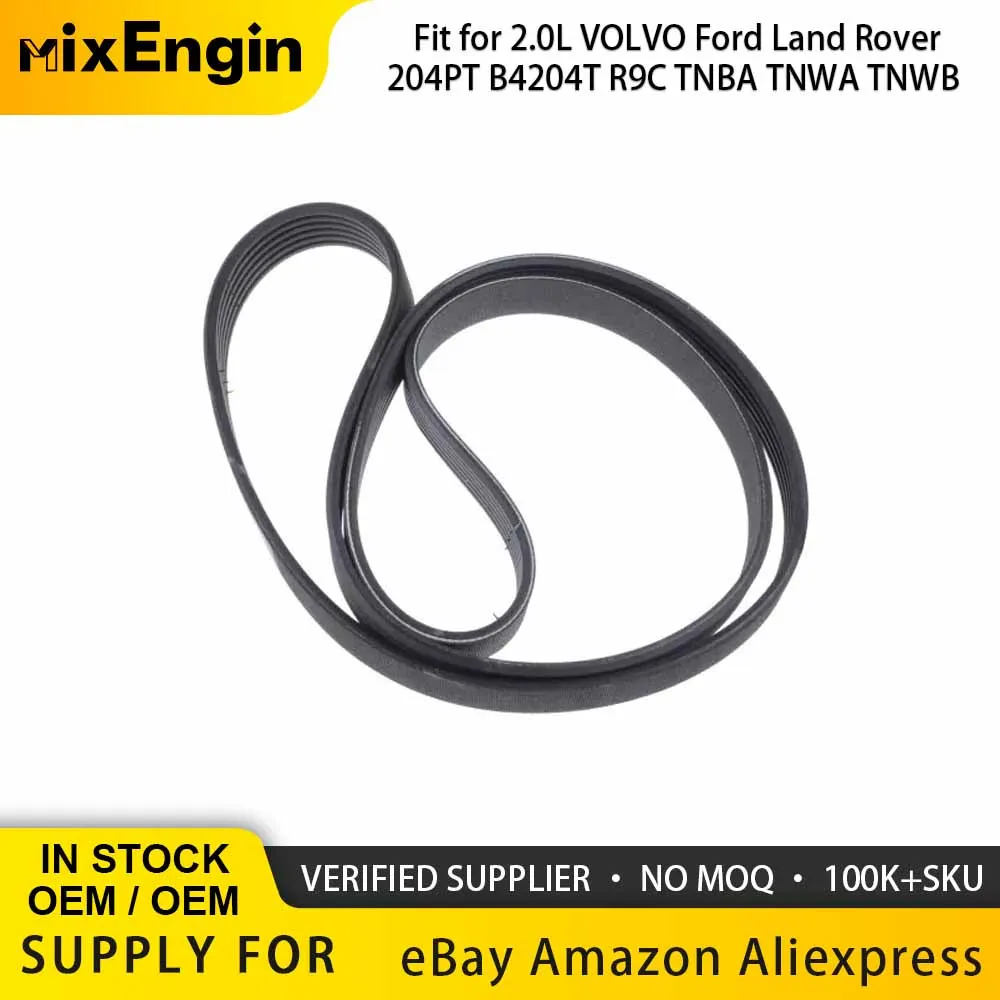 Puertas de correa acanalada en V compatibles con 2.0L 204PT B4204T R9C TNBA TNWA TNWB para VOLVO V60 XC60 V70 Ford Land Rover LR2 2.0T L4 GAS OEM 6DPK2280