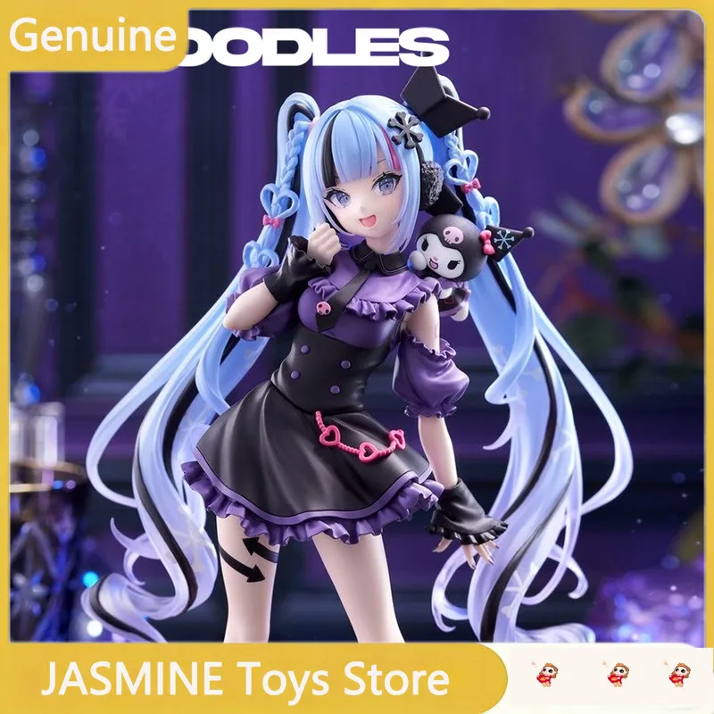 figurine-d'action-authentique-hatsune-miku-trio-try-it-snow-miku-x-kuromi-modele-d'anime-de-collection-decoration-de-bureau-pour-les-fans-d'anime