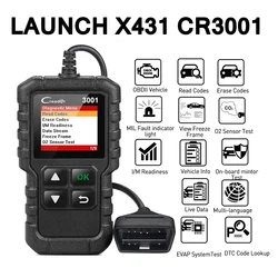 LAUNCH X431 CR3001 Car Full OBD2 /EOBD Code Reader Scanner Automotive Professional OBDII Diagnostic Tools Update PK KW310 ELM327