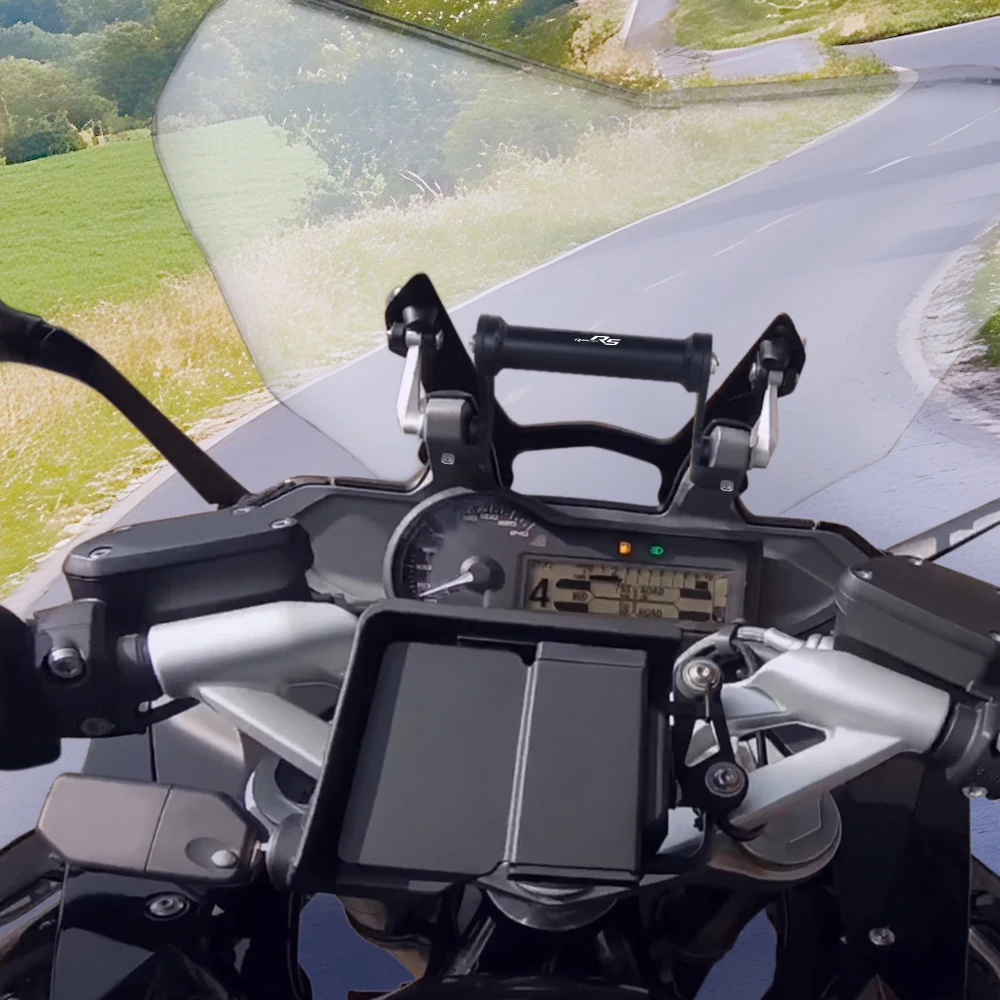 Do BMW R1200RS 2014 2015 2016 2017 2018 Aluminiowy uchwyt na telefon komórkowy 4 mm Podpórka motocyklowa Nawigacja GPS Wspornik płyty