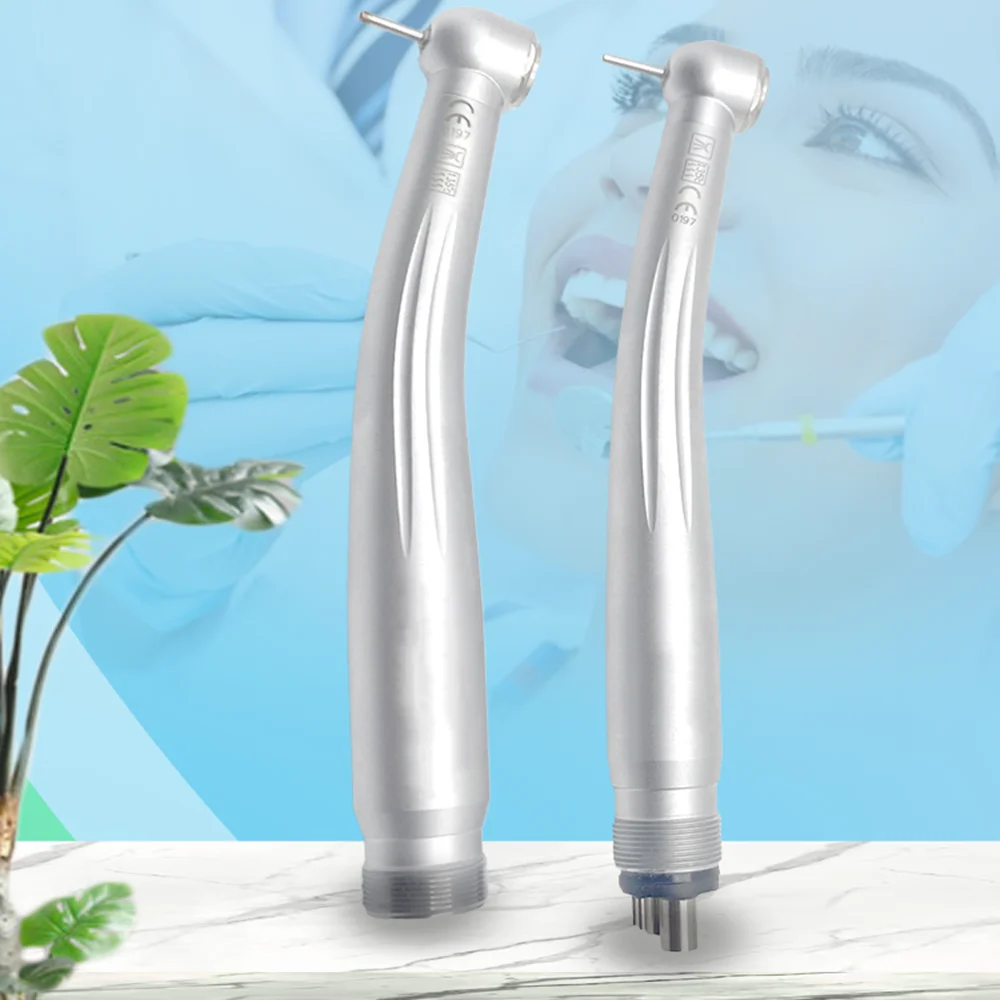 Dental High Speed Handpiece Air Turbine Single Way Water Spray Push Button Ceramic Bearing High Rotation Pen Dentist Instrument