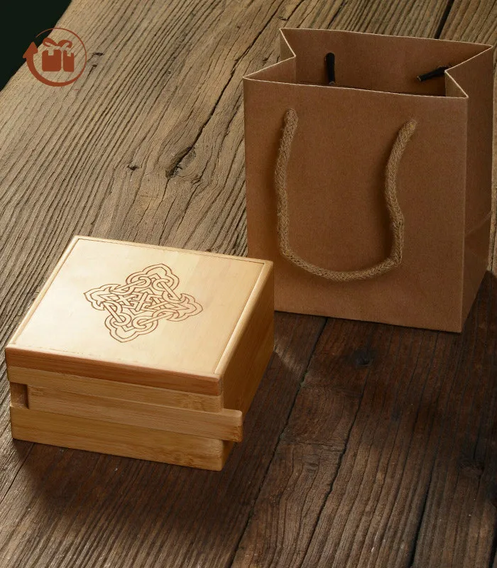 

Bamboo Lock Box, Creative Gifts Packaging Box, Thickened Plate, Customization Storage, Make up Organizer Bins, Jewelry, 12*12