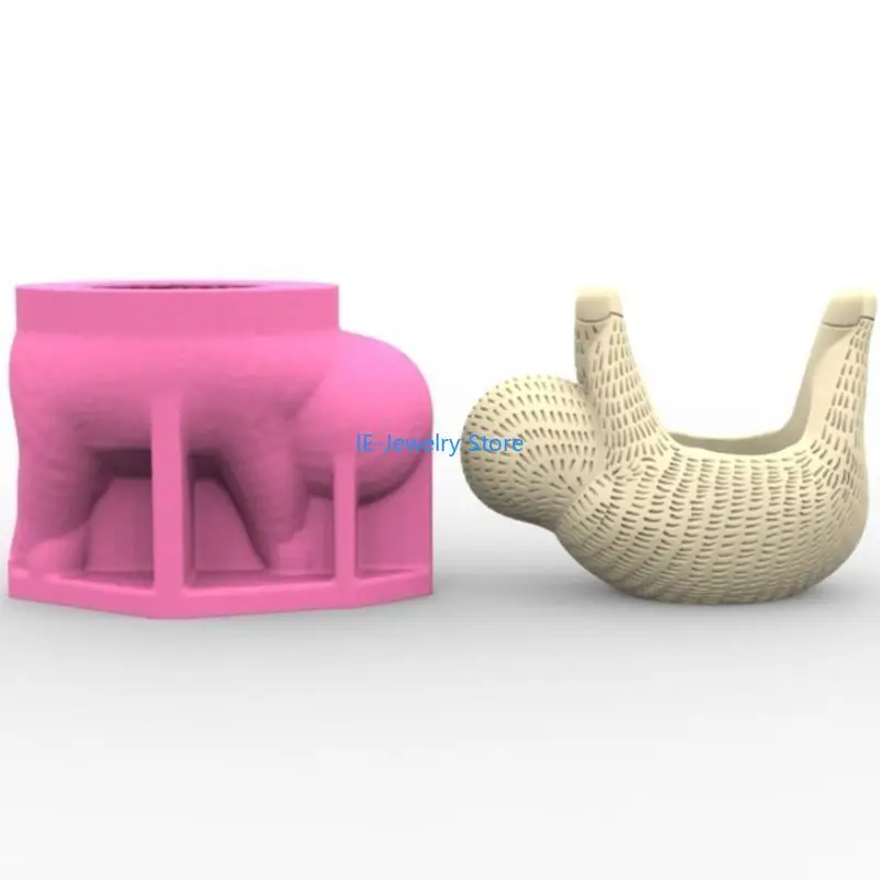 

W8KF Silicone Casting Mould Sloths for Designing Your Own Plant Containers