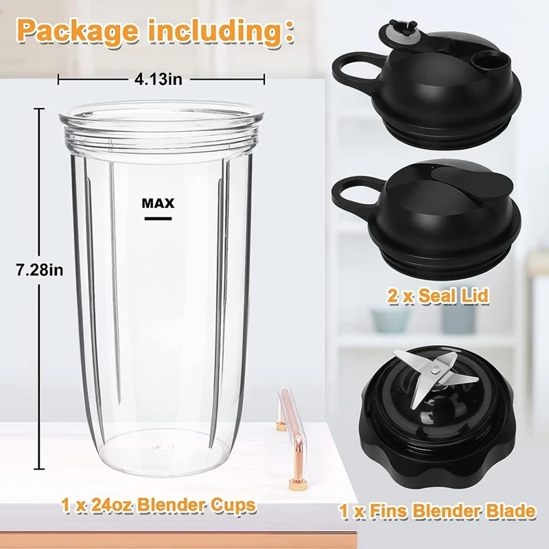 24Oz Cup Pro 1000 Blender Blade For Nutri-Bullet Blender Combo Pro 1000 And Select 1200 1000W Blender Motor Base Easy To Use