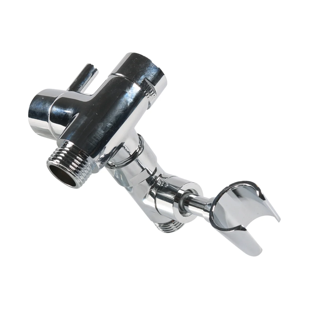 

B0a-tShower Arm Diverter with Handheld Shower Mount, G1/2 3-Way Diverter Valve Bathroom Universal Shower System