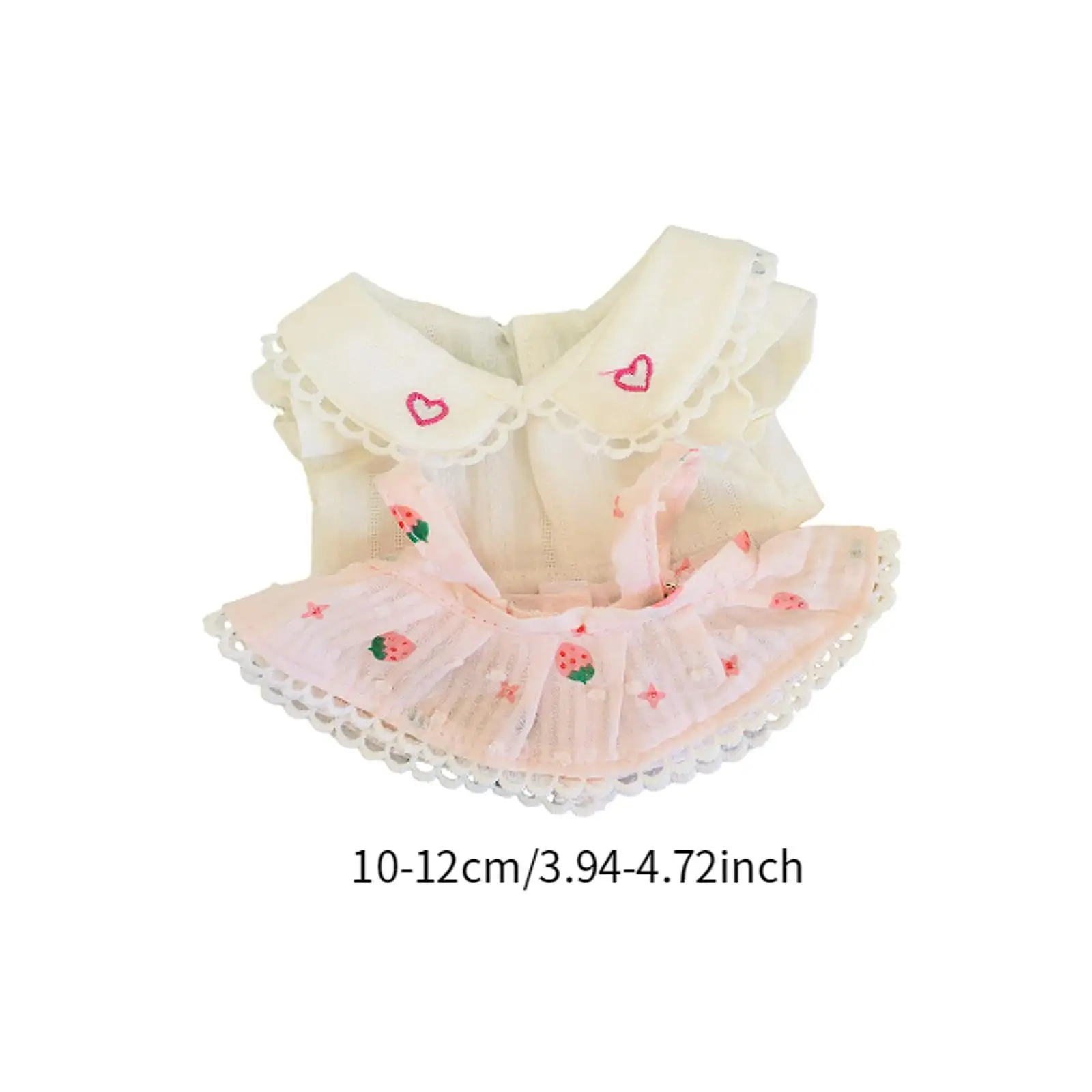 Roupas de boneca de pelúcia moda vestir-se dramatização fingir jogar vestido de boneca DIY