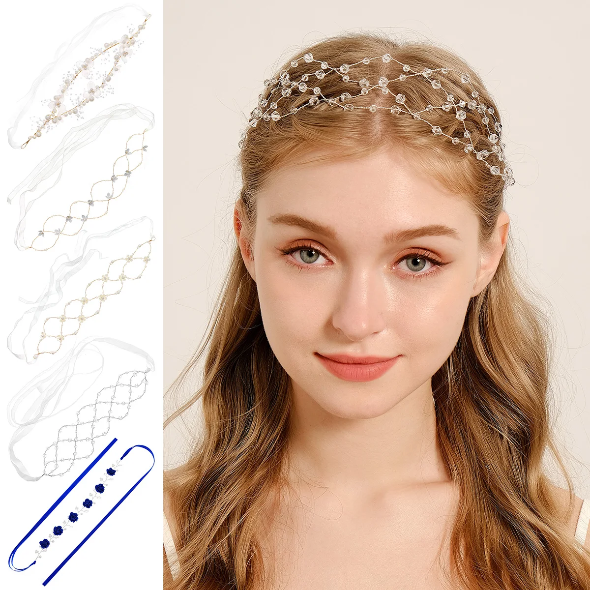 

Miallo New Handmade Copper Wire Pearl Hair Bands, Fashion Bridal Headdress, Wedding Party Jewelry, Bridesmaid Gifts