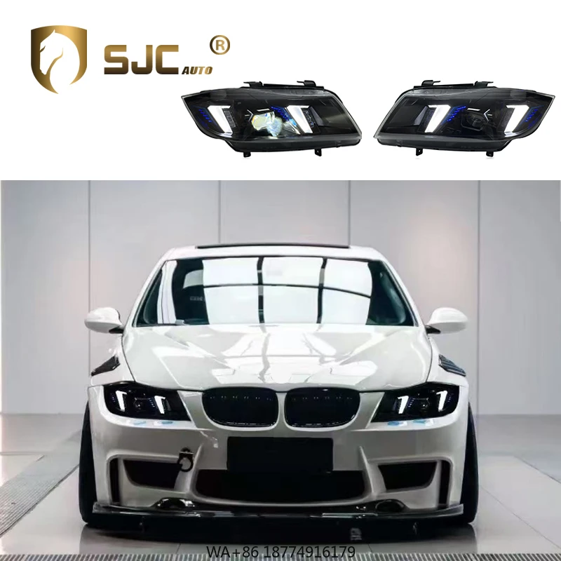 

Автомобильные аксессуары для 3-й серии E90 E91 320 325i Snake Eye Белые фары DRL 05-12 Модифицированные светодиодные указатели поворота