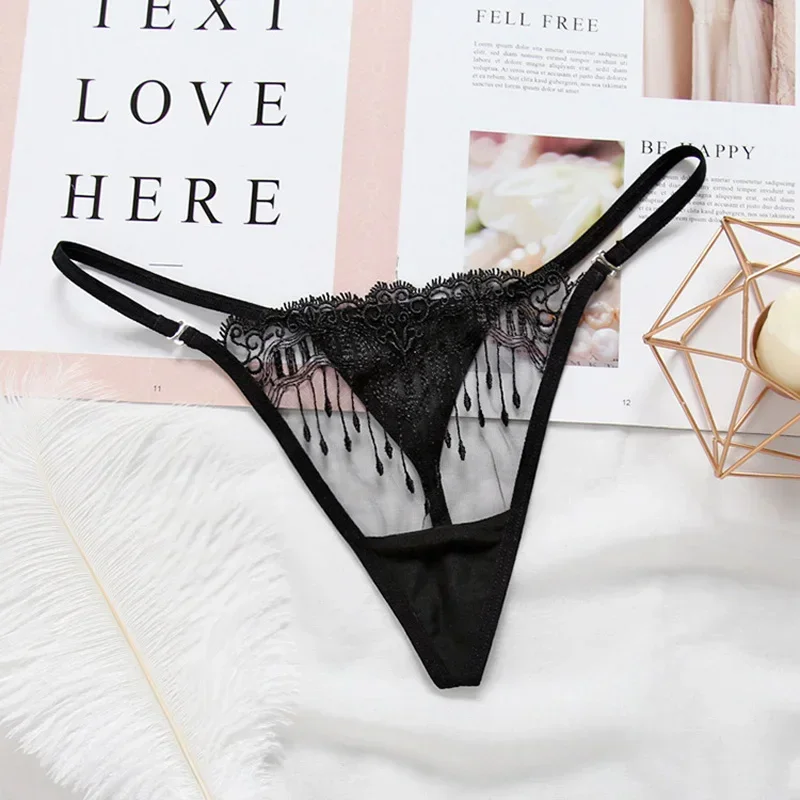 

Sexy Lace Thong G-string Women Butterfly Low Waist Panties Transparent Underwear Ladies Briefs Panty Women’s Lingerie Underpants