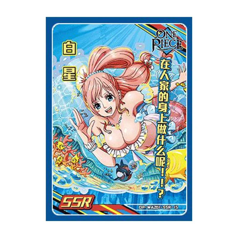 Anime ONE PIECE Rare SSR Reflections Flash Cards Hina Perona Shirahoshi Carrot Toys for boys Collectible Cards Birthday Gifts