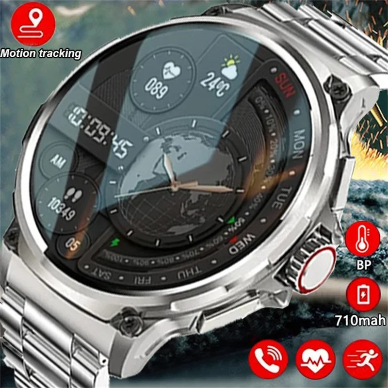 

2025 New V69 Smartwatch for Android & IOS - 1.85" Ultra HD Display, 710mAh Big Battery, 400+ Dials & Bluetooth Calls