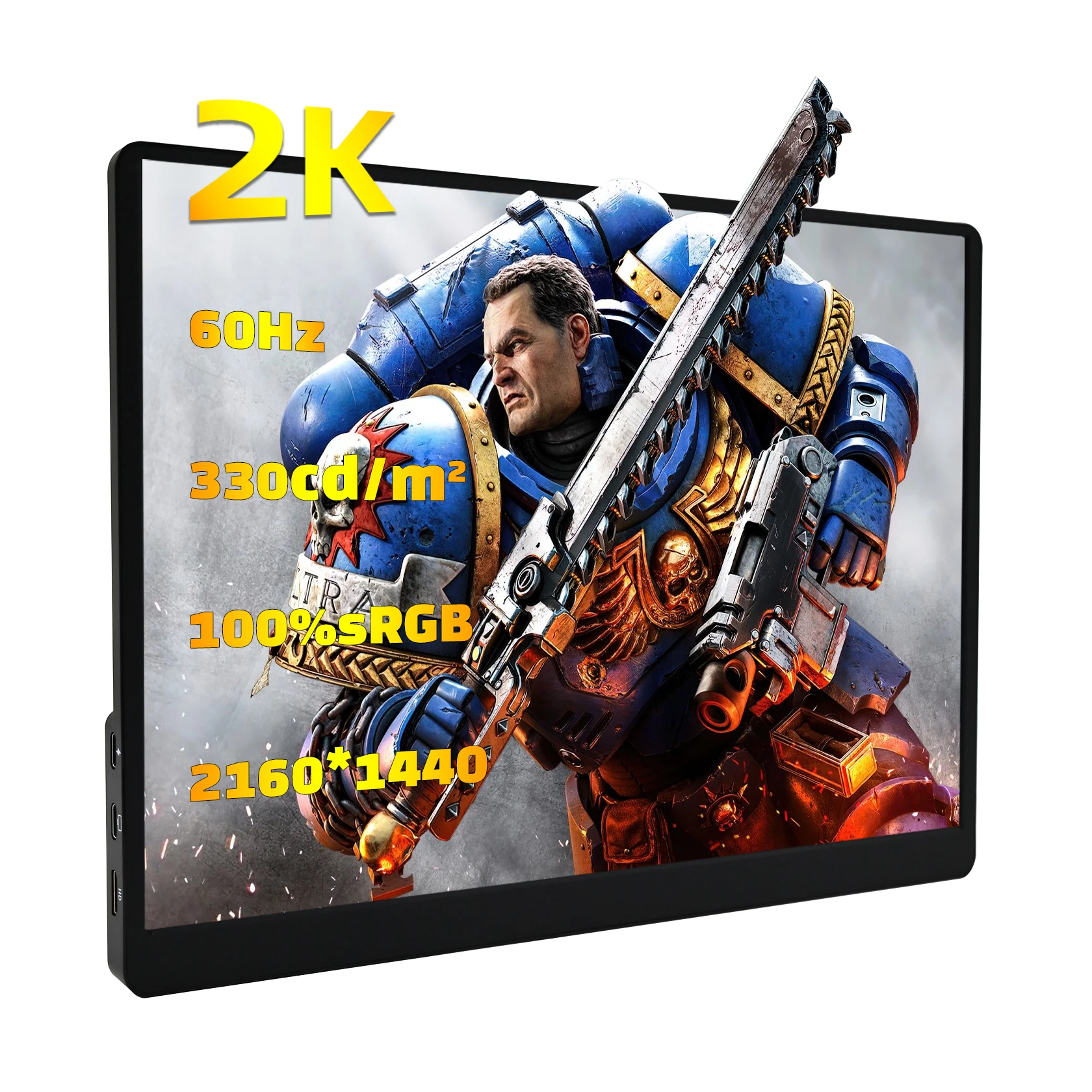 شاشة Portátil ZSUS 2K de 14 Polegadas (2160 × 1440) 60 هرتز للكمبيوتر المحمول، XBox، PS4/5، Switch، Caixa de TV، Celular e PC – Expansã