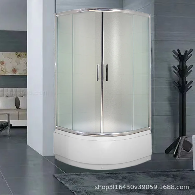 DSA integral shower room Household dry and wet separation glass partition Tempered sliding door High basin Simple shower room