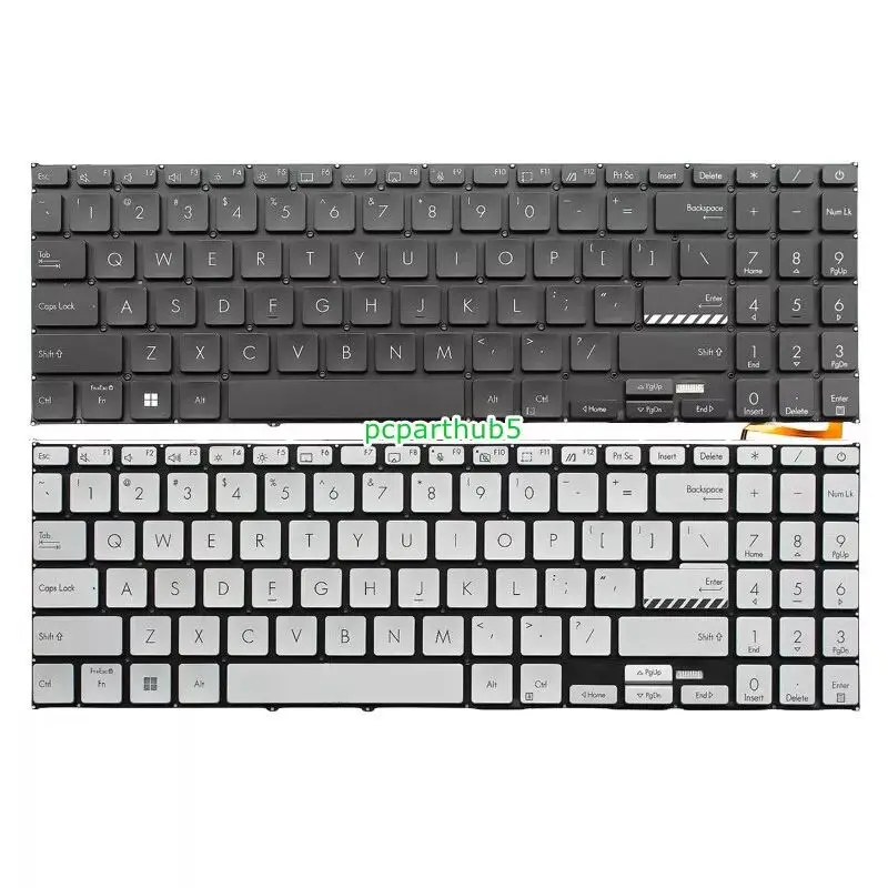 Nowość dla ASUS Vivobook 15 X1502 X1502ZA X1502Z X1502VA B1502 B1502CBA klawiatura US podświetlana