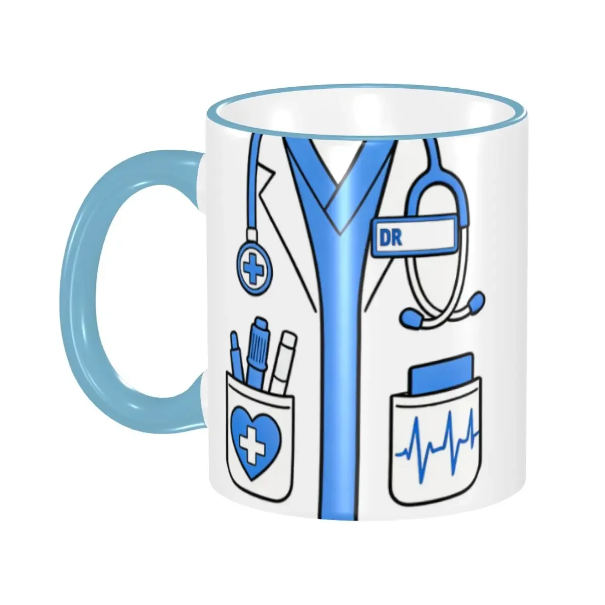 Customized Medical Doctor Coffee Mug DIY Anesthesia Medication Labels Ceramic Tea Milk Mug Cup