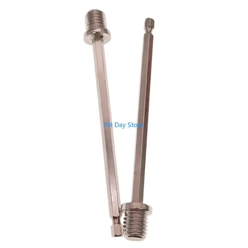 F92C Hexagonal Drill Adapter Extended Rod 140mm Length M14 Fittings For Power Tool