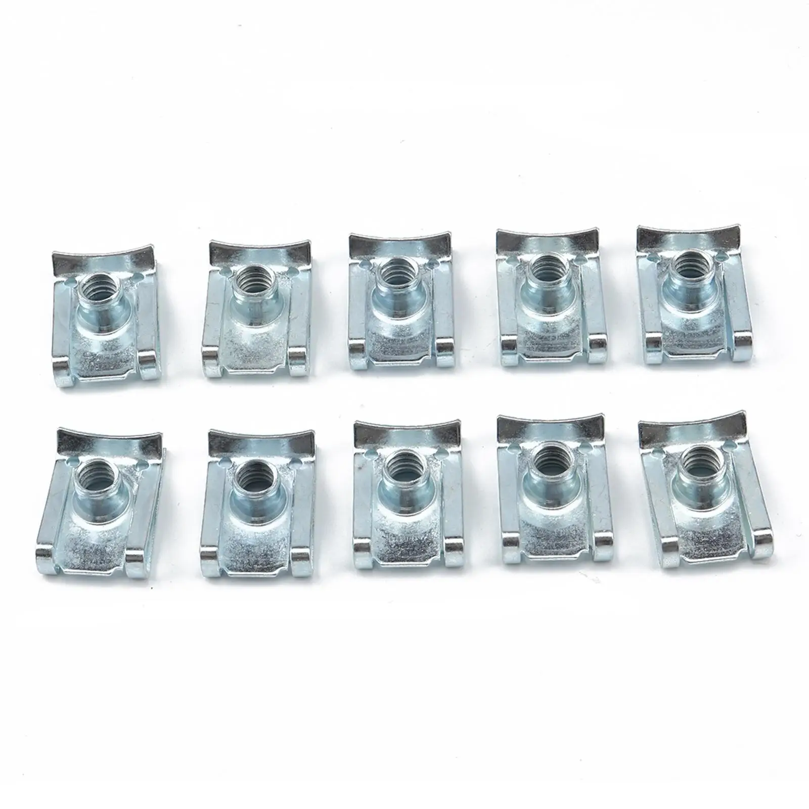 10 Pieces Universal M6 U Type Clip Nut Assortment Set Accessory U Shaped Nut for