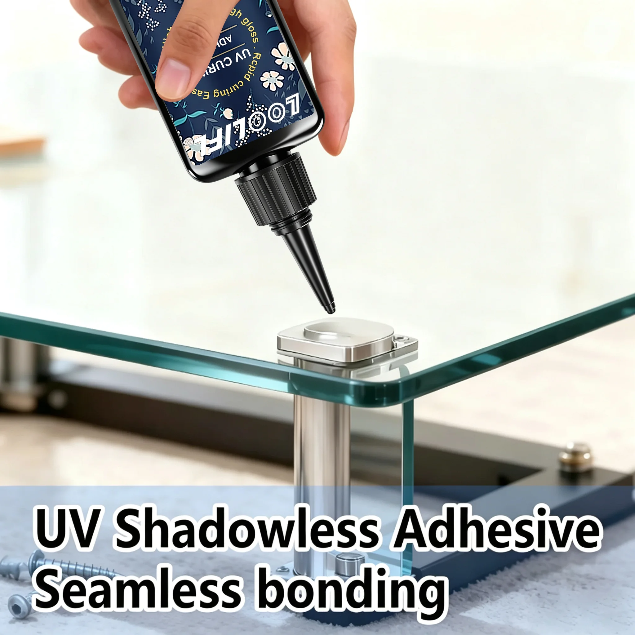 Uv Glue, 50g Special Glue for DIY Crafts, High Transparency, Quick-Drying Crystal Resin for Making Heat-Shrinkable Sheets, Small Jewelry Sealing, Gap Filling, Uv-Curing Epoxy Resin, Transparent Waterproof Adhesive for - view 6