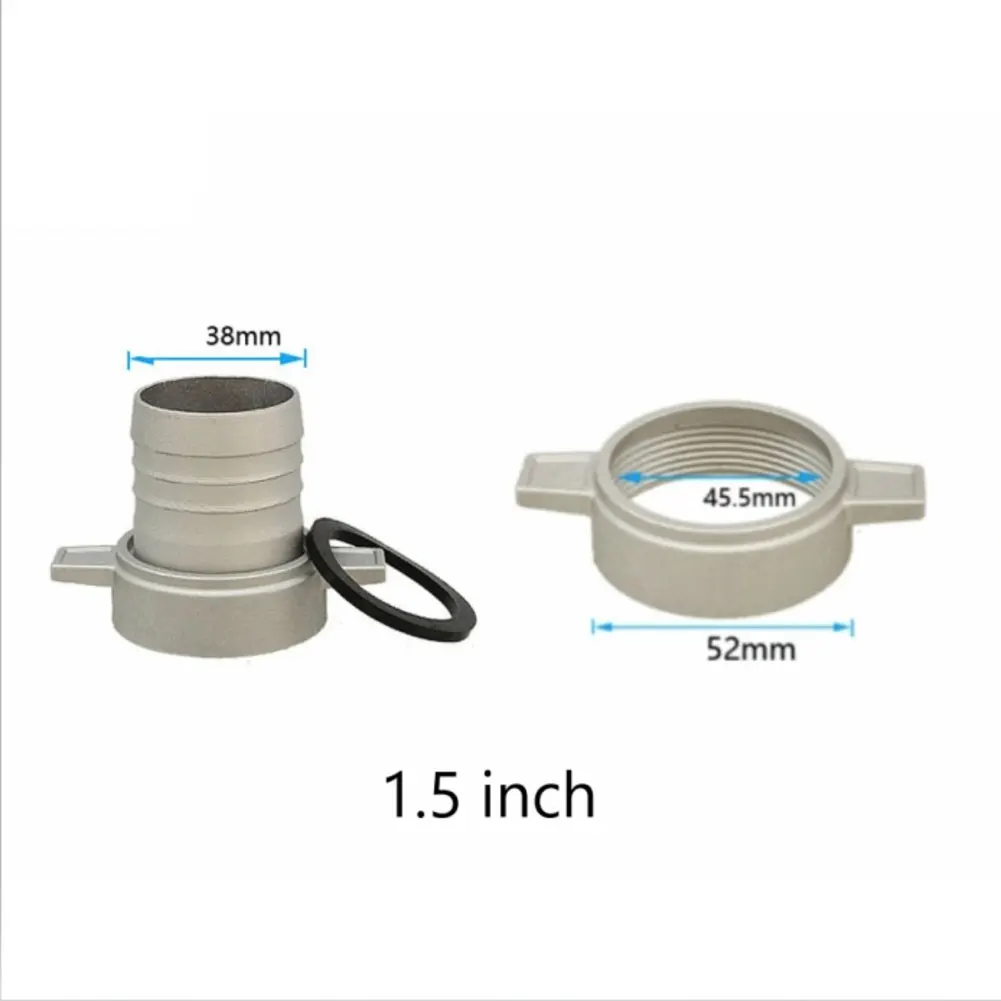 Aluminum Pipe Connector for Water Pumps with Rubber Gasket to Provide Secure and Stable Connection in Outdoor Environments