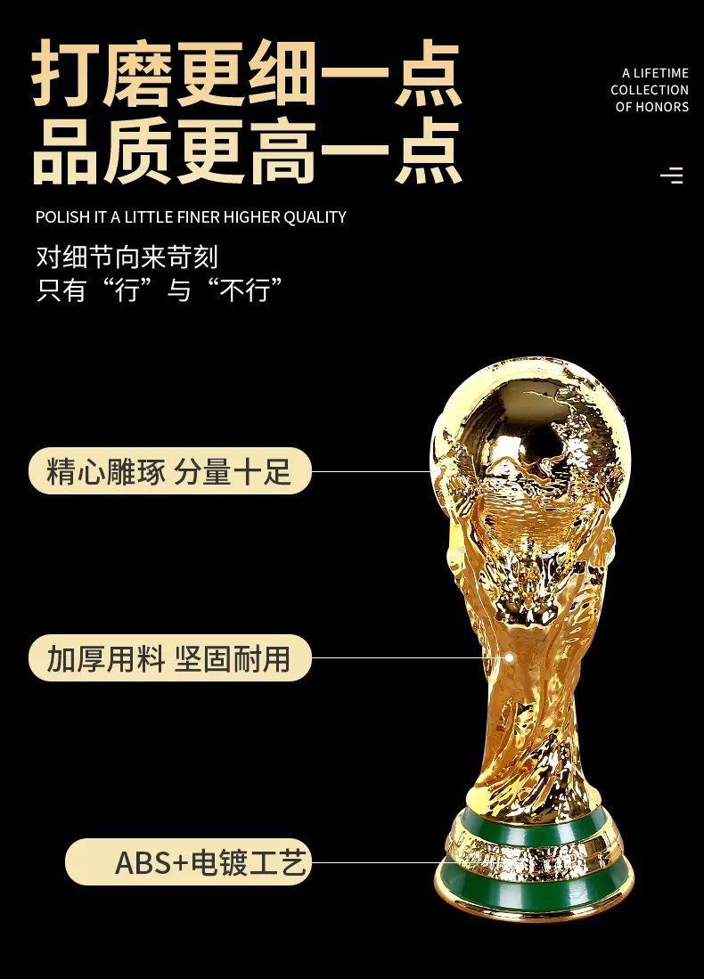 In Stock 2026 FIFA World Cup Trophy Model Ornament Football Trophy Model Soccer Fan Commemorative Decoration Collection Gifts