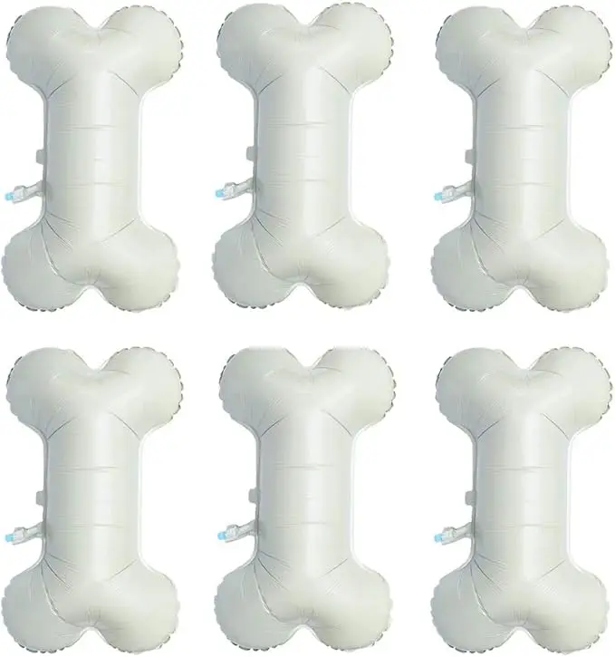 6pcs 45x75cm Funny Bone Shape Foil Balloons Pet Dog Bone Ballon for Birthday Party Decoration Supplies Kindergarten Kids Toys