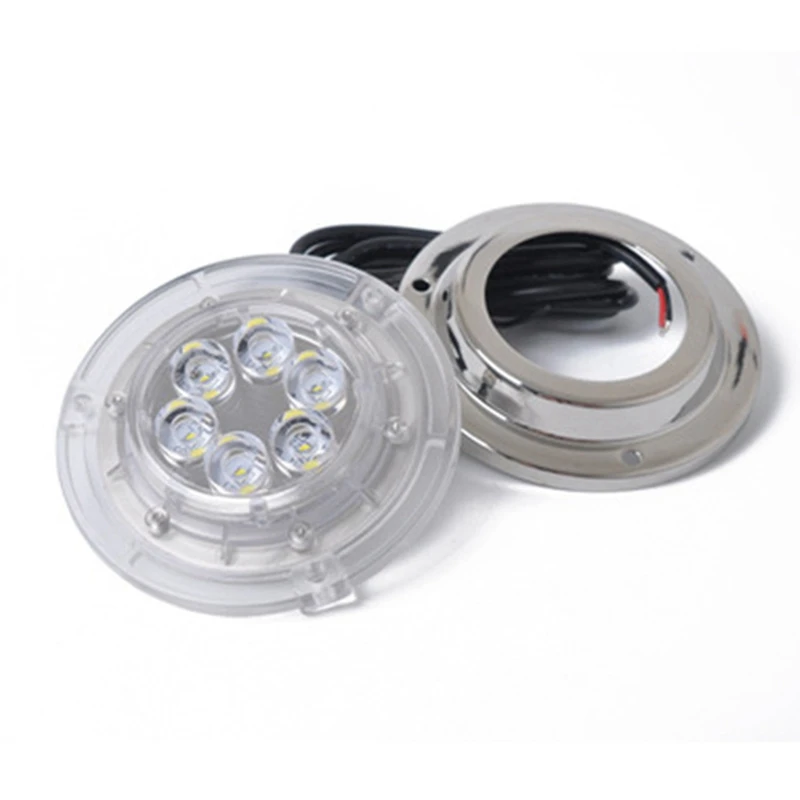 

DC10-30V 15W Swimming Pool Waterproof Marine LED Dock Deck Yacht Boat Underwater Light TP019019, White Light Durable Easy To Use