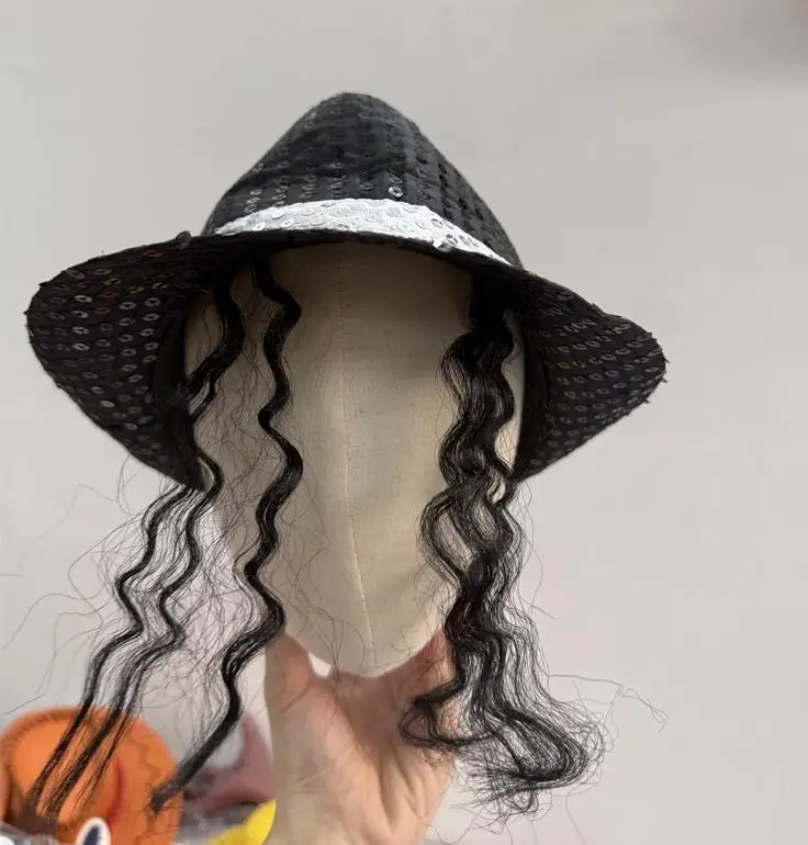 Conjunto de Accesorios de Disfraz de Michael Jackson, Kit de Actuación para Fiesta Disco Retro de los 80 con Sombrero de