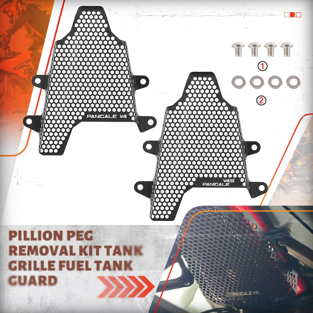 

Motorcycle Accessories Pillion Peg Removal Tank Fuel Guard For Ducati Panigale V4 S Corse/R/S/Speciale 2018 2019 2020 PANIGALEV4