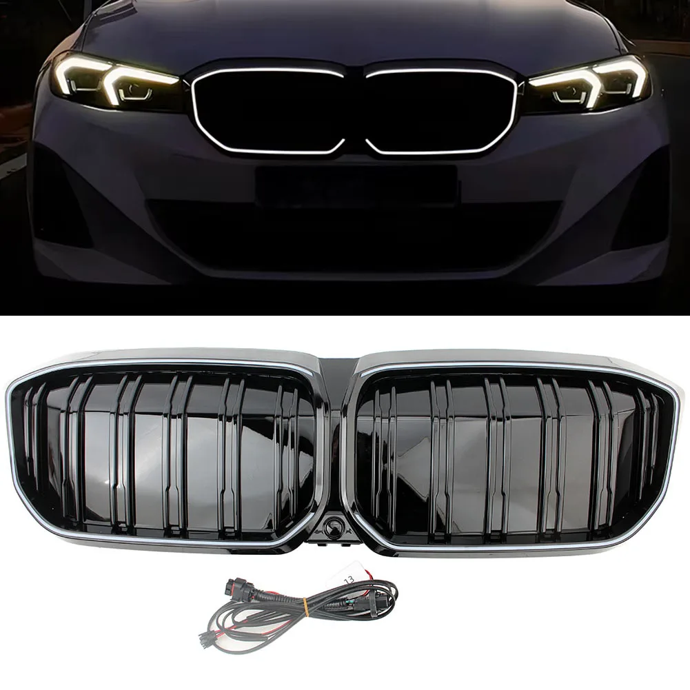 

LED Front Luminous Illuminated For BMW i3 eDrive 30 35 40 LCI 2022-2024 Double Fins