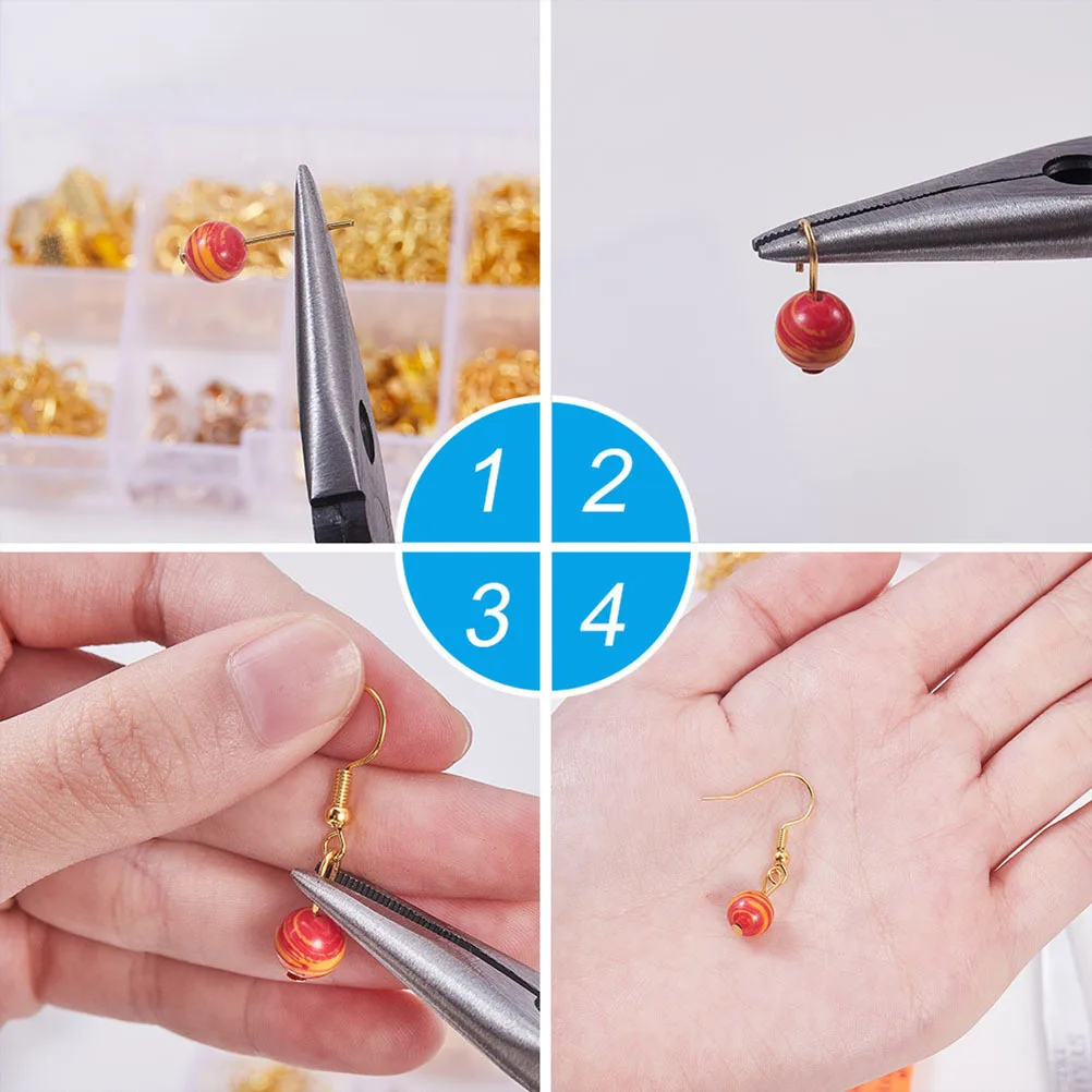 

1 set 1 Set Diy Kit For Women Golden Earrings Making Accessories Handmade Jewelry Craft Supplies Ear Fashion Earrings Materials