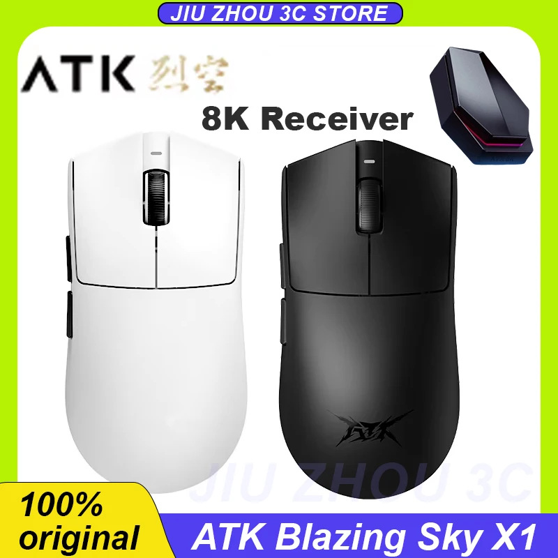 ATK Blazing Sky X1 PRO MAX Mouse Paw3950 Wired/Wireless Dual-Mode Lightweight PC Gaming Esports Office Ergonomics Mouse Custom