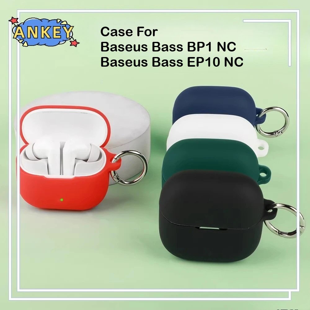 Case for Baseus Bass EP10 NC / BP1 NC Earphone Protective Cover Anti-fall Soft Silicone Wireless Bluetooth Earbuds Carrying