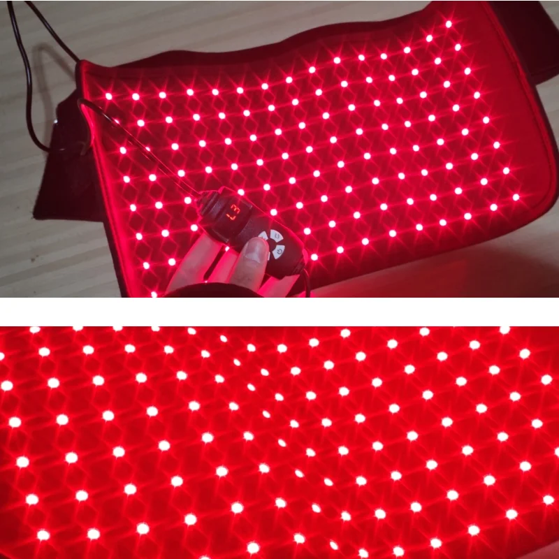 

Multi-Site Infrared Therapy Pad, NEW 120 LED Red Light Belt 660nm/850nm for Deep Relief of Body Fatigue & Aches in Back Knee Han