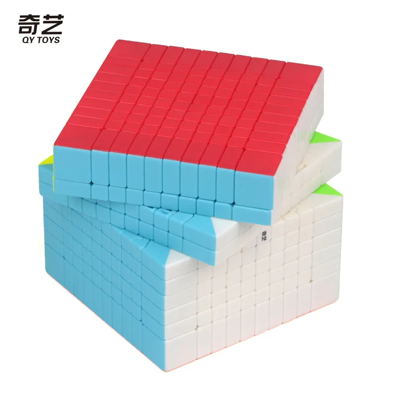 QIYI 10x10 Magic Speed Cube Stickerless Professionelles Puzzle Zappelspielzeug Qiyi 10x10x10 Kindergeschenke Spielzeug zum Stressabbau