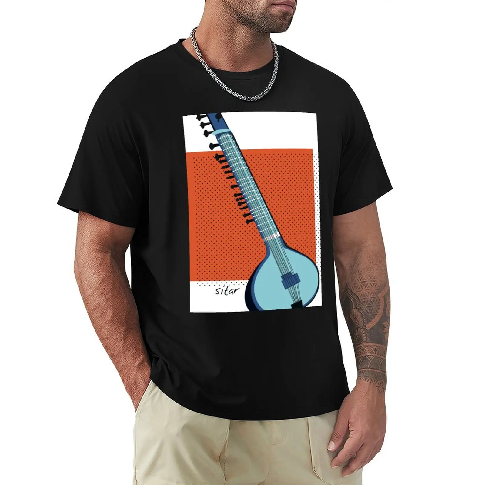 Sitar - Instruments of the World T-Shirt g man t shirts for men T-Shirt